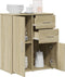 vidaXL - Dressoir - 60x31x70 - cm - bewerkt - hout - sonoma - eikenkleurig