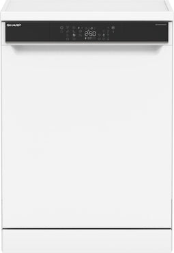 Sharp QWNA4YF44AWEU - vrijstaande vaatwasser - 14 couverts - energie label A - 44 dB - wit