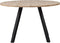 WOOOD Tablo Tafel Rond met 2-Standen Poot - Eiken/Metaal - 75x120x120
