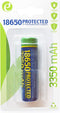 Gembird Lithium-ion 18650 batterij, beveiligd, 3350mAh