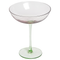 Beliani DIOPSIDE - Martiniglazen set van 4 - Roze/Groen - Glas