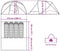 vidaXL - Tent - 4-persoons - waterdicht - groen