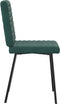 vidaXL - Eetkamerstoelen - 2 - st - fluweel - donkergroen