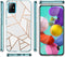 iMoshion Hoesje Geschikt voor Samsung Galaxy A31 Hoesje Siliconen - iMoshion Design hoesje - Wit / Meerkleurig / Goud / White Graphic
