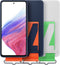 Samsung Galaxy A53 - Silicone Hoesje met Strap - Blauw