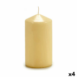 Kaars Acorde CY70130M Crème 7 x 13 x 7 cm (4 Stuks)