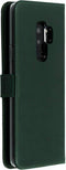 Selencia Galaxy S9 Plus - Echt Lederen Bookcase - Ruimte voor 3 pasjes - Groen
