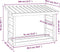 vidaXL - Haardhoutrek - 108x64,5x78 - cm - massief - grenenhout - grijs