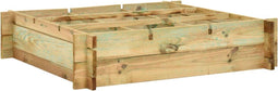 vidaXL - Plantenbak - verhoogd - 90x90x20 - cm - geïmpregneerd - hout