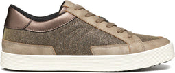 GEOX D BLOMIEE - Dames Veterschoenen - Ademend - TAUPE - Maat 38