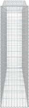 vidaXL - Schanskorven - 4 - st - gewelfd - 400x50x180/200 - cm - ijzer