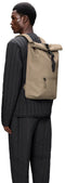 Rains Rolltop Rucksack W3 - Waterafstotende Rugzak - Beige (18 liter)