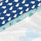 Happy Friday Sheet set 2 pieces Whale 160x270 cm (Single) Multicolor