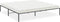 vidaXL - Bedframe - metaal - zwart - 200x200 - cm