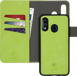 iMoshion Hoesje Geschikt voor Samsung Galaxy A40 Hoesje Met Pasjeshouder - iMoshion Uitneembare 2-in-1 Luxe Bookcase - Groen