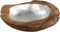HSM Collection - Fruitschaal small - ø30x6 - Naturel/grijs - Teak/aluminium