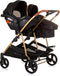 Chipolino Duo Smart Autostoel 40-87 Cm groep 0+ Obsidian Gold