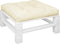 vidaXL - Palletkussen - 70x70x12 - cm - stof - crèmekleurig