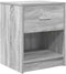 vidaXL - Nachtkastjes - 2 - st - met - lade - 40x34x50 - cm - grijs - sonoma - eiken