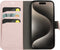Mobiparts Classic Wallet Case - Flip Cover - Ruimte voor pasjes - Roze (iPhone 15 Pro)