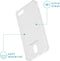 iMoshion Hoesje Geschikt voor iPhone SE (2022) / SE (2020) / 8 / 7 Hoesje Met Pasjeshouder - iMoshion Softcase Backcover met pashouder - Transparant