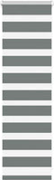 vidaXL - Zebra - rolgordijn - 45x100 - cm - stofbreedte - 40,9 - cm - donkergrijs