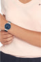 Tommy Hilfiger TH1782541 Dames Horloge - LIDIA - Mineraalglas - Messing/Roestvrijstaal - Blauw/Rosé goudkleurig - Ø 40 mm - Quartz - Druksluiting