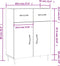 vidaXL - Dressoir - 69,5x34x90 - cm - bewerkt - hout - gerookt - eikenkleurig