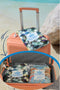 SooBluu - Sneldrogende handdoek XL reishanddoek strandlaken heren en dames - Duurzaam gemaakt van gerecycled plastic rPET tot Microvezel Strandhanddoek - dun lichtgewicht en compact - 100x190 - NEON print