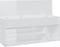 vidaXL - Schoenenbank - 105x30x45 - cm - bewerkt - hout - hoogglans - wit