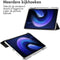 imoshion Tablet Hoes - Geschikt voor Xiaomi Pad 6 Pro, Xiaomi Pad 6 - Trifold Hardcase Bookcase transparante rand - Zwart