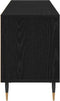 vidaXL - TV-kast - Zwart - Eiken - 150x30x44,5 - cm - Geëngineerd - Hout