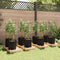 vidaXL - Tomatenkooien - met - plantenzak - 8 - st - 116 - cm - staal - en - polypropeen