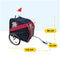 BRASQ Hondenfietskar - Opvouwbaar - Tot 40kg - Rood/Zwart