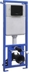 vidaXL - Hangend - toilet - randloos - met - verborgen - stortbak - keramiek - wit