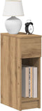 vidaXL - Nachtkastjes - 2 - st - met - lade - 20x36x60 - cm - artisanaal - eikenkleurig