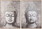 Schilderij Home ESPRIT Boeddha Orientaals 70 x 3,5 x 100 cm (2 Stuks)
