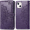 iMoshion Hoesje Geschikt voor iPhone 13 Hoesje Met Pasjeshouder - iMoshion Mandala Bookcase - Paars