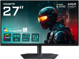 Gigabyte MO27Q2A - Monitor 27" - QD-OLED 2560x1440 280Hz - Zwart