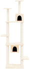 vidaXL - Kattenmeubel - met - sisal - krabpalen - 176 - cm - donkergrijs