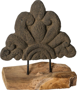 PTMD Pablo Beeld - 17 x 12 x 31 cm - Steen - Grijs