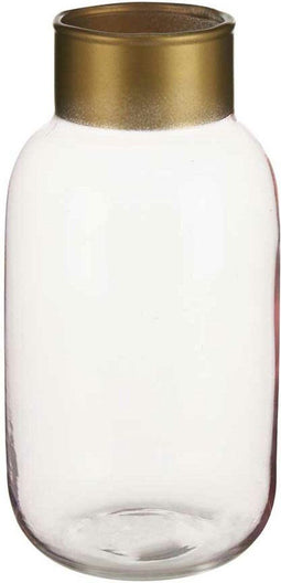 Vaas Roze Gouden Glas 11,5 x 24 x 11,5 cm (6 Stuks)