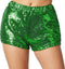 Dressforfun Pailletten-short - Verkleedkleding - Glanzende afwerking - Groen M