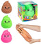 Toi Toys - Kneedbare lachende drol XXL - Rekbaar 13 cm - Neon roze groen bruin