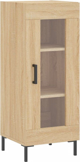 vidaXL - Dressoir - 34,5x34x90 - cm - bewerkt - hout - sonoma - eiken