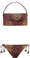 Pebbly Tube - Bikini - Panterprint - Rood