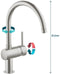 GROHE Minta - Keukenkraan - draaibare hoge C-uitloop - RVS (supersteel) - 35,6 cm (32917DC0)