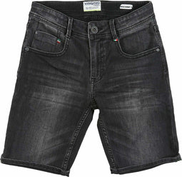 Vingino Essentials - Kinder Jongens Jeans Short - Maat 134 - Dark Grey Vintage Denim