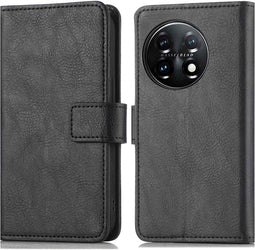 iMoshion Hoesje Geschikt voor OnePlus 11 Hoesje Met Pasjeshouder - iMoshion Luxe Bookcase - Zwart