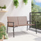 vidaXL - Ligbank - Zwart - 113x79x75 - cm - Poly - Rattan